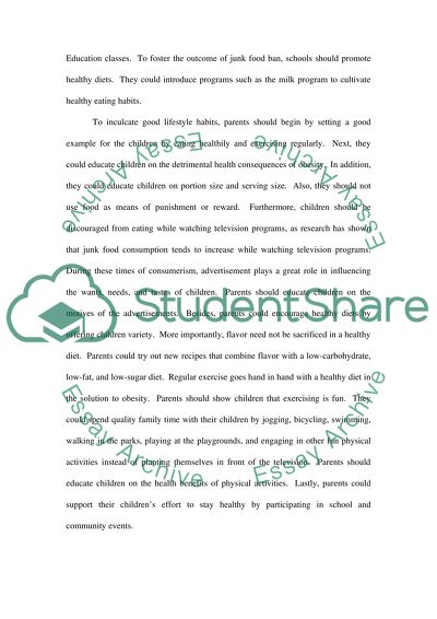 Junk food should be banned in schools wikipedia image