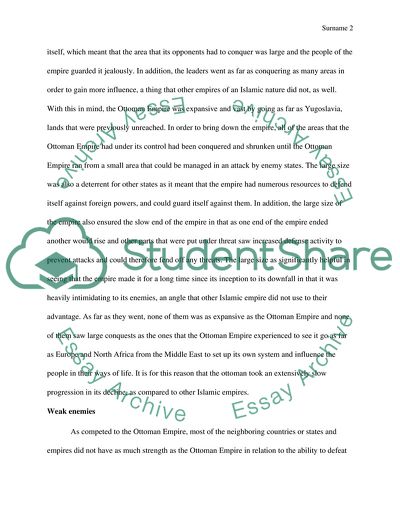 Gradual Fall of the Ottoman Empire