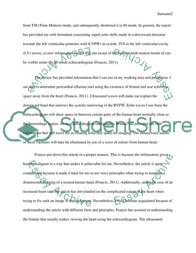 M-Mode echocardiogram in Left-Ventricular Dysfunction