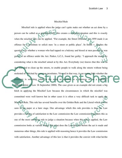 Interpretation of Scottish Law