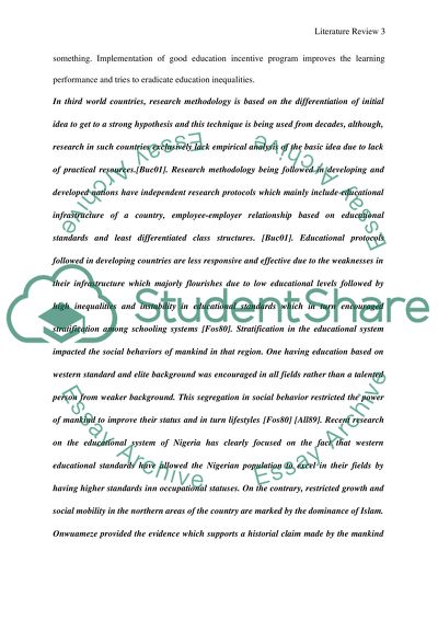 Inequalities and Incentives in the Nigerian Education System