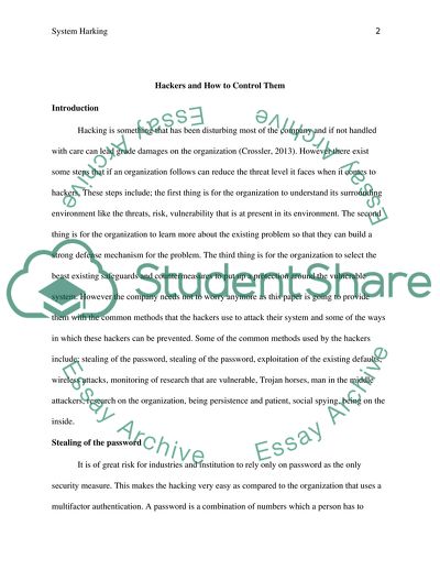 Hackers and How to Control Them