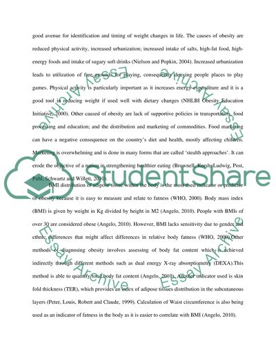 Predicting Obesity in Young Children