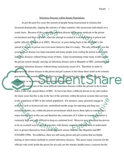 Infectious Diseases within Inmate Populations