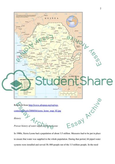 Water Supply Network Asset Management in Sierra Leone