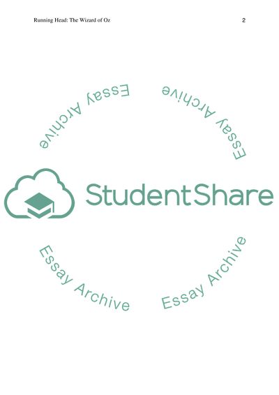 Film Critique: Wizard of Oz