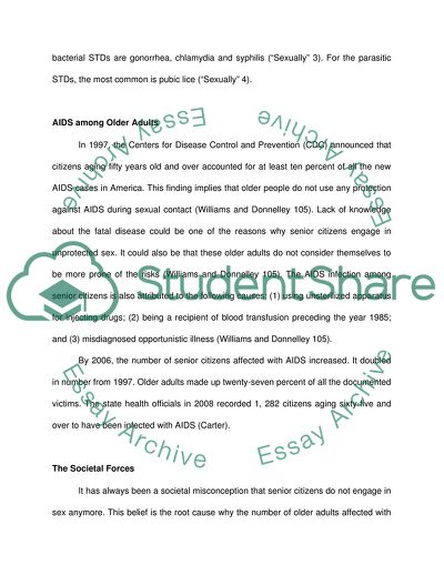 Sexually Transmitted Diseases amongst Senior Citizens