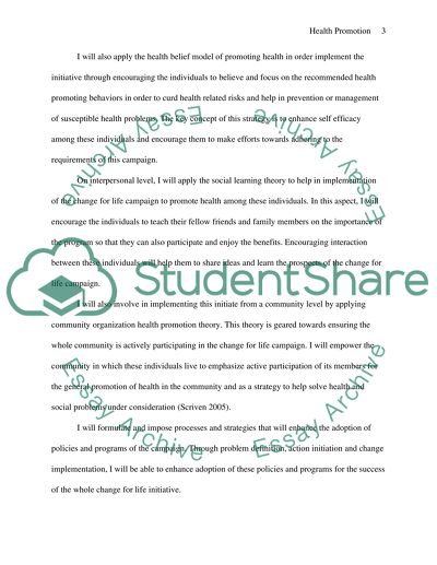 Change for Life Campaign