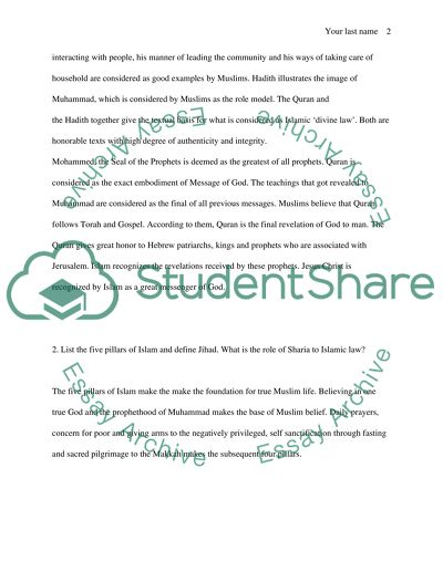 Role of Quran in the Development of Islam