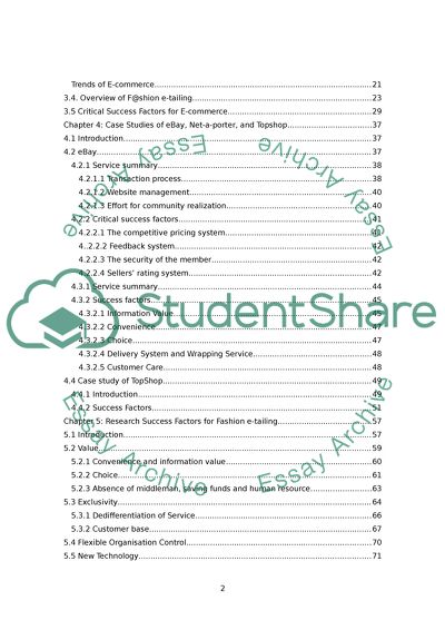 Critical success factors for fashion market online retailing business