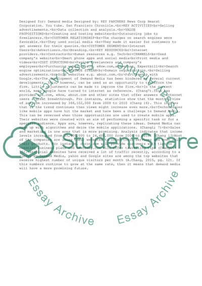 Sales, Marketing, and Demand Media