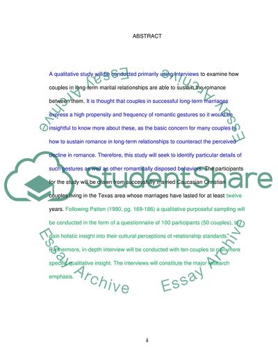 Romantic Connection between Couples in Successful Long-Term Marriages
