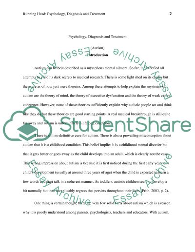 Psychology-Diagnosis and Treatment