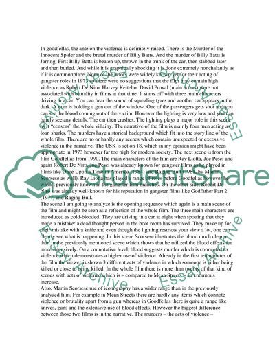 Media Studies A2 Have Scorseses gangster films become too violent