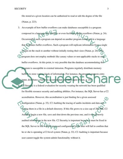 Implementing Database Security