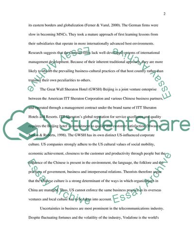 International and Domestic Marketing Comparison