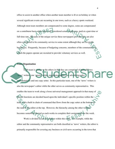 Managing People - Team Effectiveness