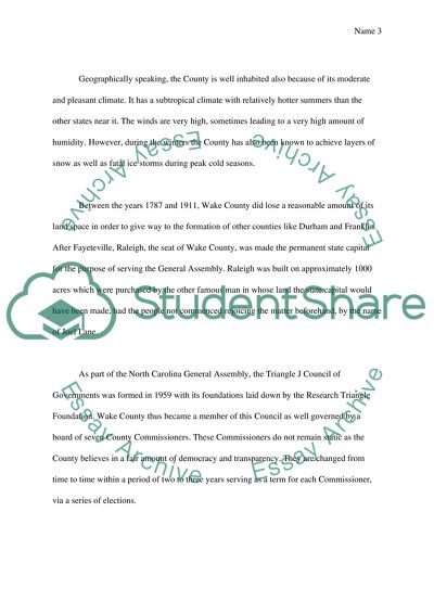 Wake County , North Carolina