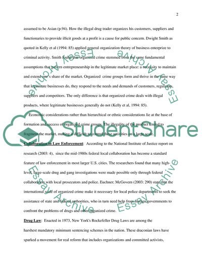 Victimology: The Crime of Drug Trafficking