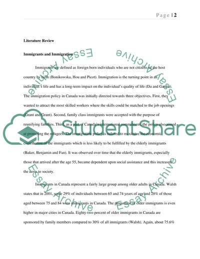 Discrimination agianst the older people: The case study of older immigrant workers in Canada