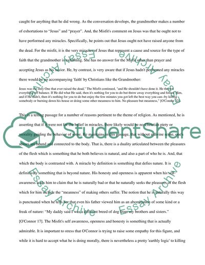 Religious Theme in Flannery OConnors