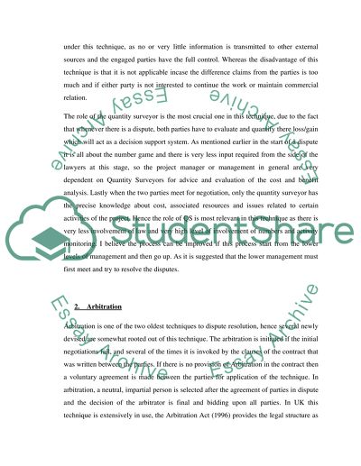 Quantity Surveyors Role in Construction Dispute Resolution