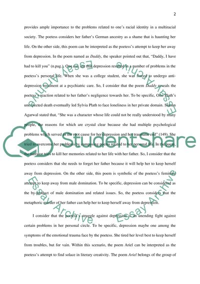 Death and Depression in Sylvia Plath