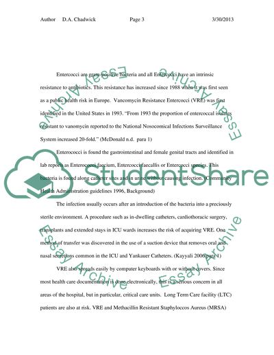 Vancomycin-resistant Entercocci