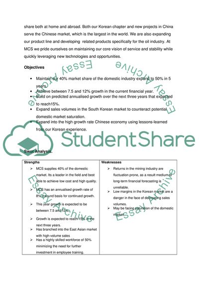 Retaining the MCS Mining Supplies Name