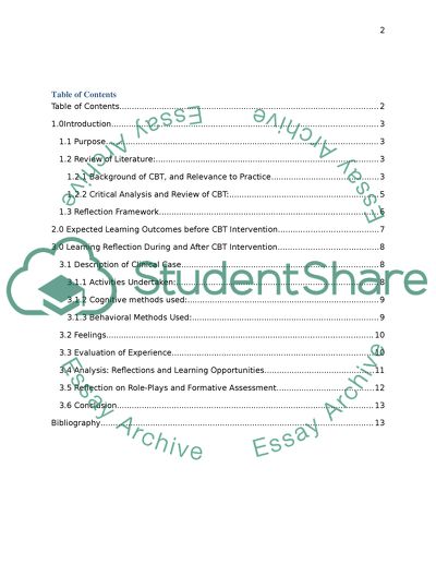 Assignment on cognitive behavioral therapy image
