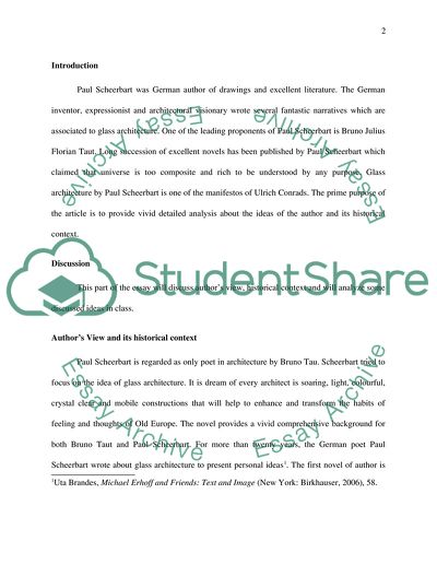 Paul Scheerbart And His Art Ideas