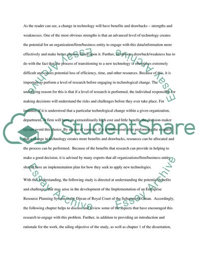 The Role and Importance of Technology