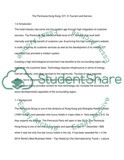 The Hotel Industry in the Peninsula Hong Kong