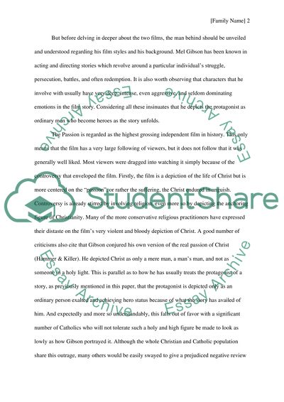 Evaluation of Acceptance of Violence in Mel Gibsons Films