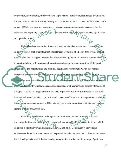 Why Governments Invest in Tourism