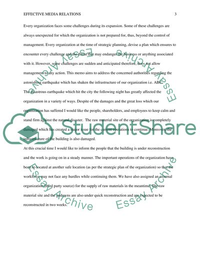 Effective Media Relations