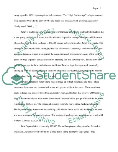 The history and culture of Japan