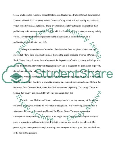 NOBEL PEACE PRIZE WINNER MUHAMMAD YUNUS