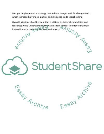 Westpac exective summary