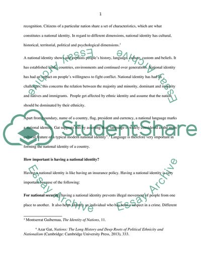 National Identity In a Globalized World: Language, Culture, Customs, Citizenship