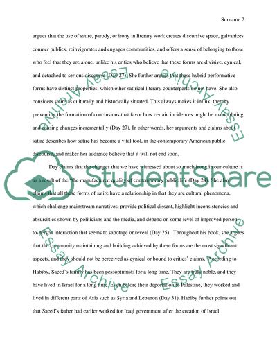 Lifestyle in the Emile Habibys The Secret Life of Saeed