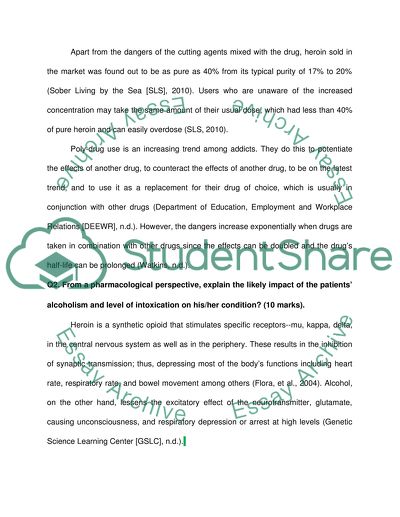Case study (Applied Pharmacology)