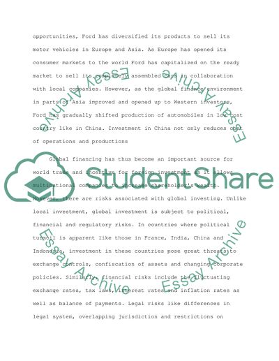 Evolution of Global Financial Environment
