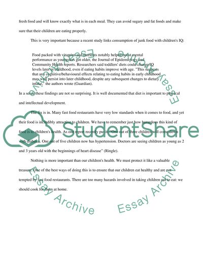 The Hazards of taking childeren out to eat