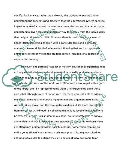 Educational Reflection