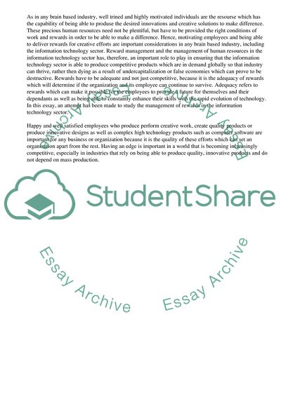 Human Resource Management - Reward Management