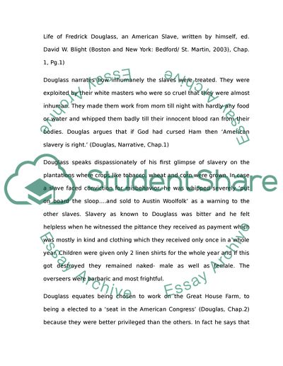 The Narrative of the Life of Fredrick Douglas