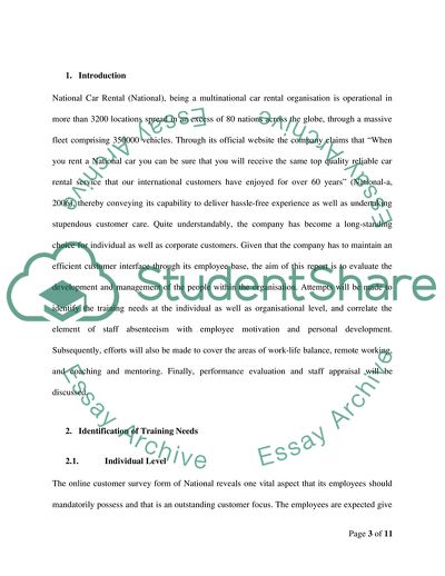 Managing Employees within National Car Rental of Bahrain