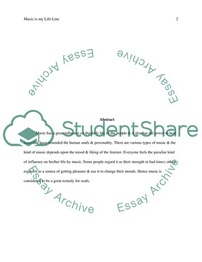 Music is My Life Line