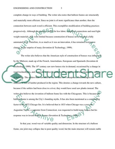 Engineering and Construction